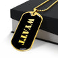 Wyatt v2 - 18k Gold Finished Luxury Dog Tag Necklace