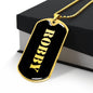 Robby v2 - 18k Gold Finished Luxury Dog Tag Necklace
