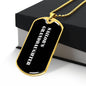 Sailor's Granddaughter v3 - 18k Gold Finished Luxury Dog Tag Necklace
