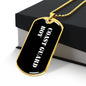 Coast Guard Boy v3 - 18k Gold Finished Luxury Dog Tag Necklace