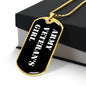 Army Veteran's Girl v3 - 18k Gold Finished Luxury Dog Tag Necklace