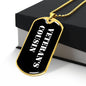 Veteran's Cousin v3 - 18k Gold Finished Luxury Dog Tag Necklace