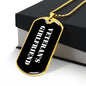 Veteran's Girlfriend v3 - 18k Gold Finished Luxury Dog Tag Necklace