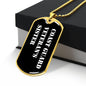 Coast Guard Veteran's Sister v3 - 18k Gold Finished Luxury Dog Tag Necklace