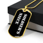 Soldier's Niece v3 - 18k Gold Finished Luxury Dog Tag Necklace