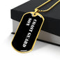 Coast Guard Son v3 - 18k Gold Finished Luxury Dog Tag Necklace