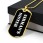 Airman's Sister v3 - 18k Gold Finished Luxury Dog Tag Necklace