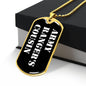 Army Ranger's Cousin v3 - 18k Gold Finished Luxury Dog Tag Necklace
