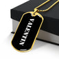 Valentin v3 - 18k Gold Finished Luxury Dog Tag Necklace