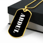 Abdul v3 - 18k Gold Finished Luxury Dog Tag Necklace
