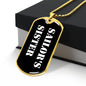 Sailor's Sister v3 - 18k Gold Finished Luxury Dog Tag Necklace