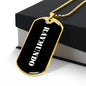 Raymundo v3 - 18k Gold Finished Luxury Dog Tag Necklace