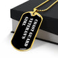 Coast Guard Veteran's Girl v3 - 18k Gold Finished Luxury Dog Tag Necklace