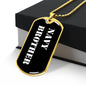 Navy Brother v3 - 18k Gold Finished Luxury Dog Tag Necklace
