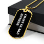 Coast Guard Mother v3 - 18k Gold Finished Luxury Dog Tag Necklace