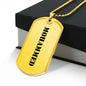 Mohammed - 18k Gold Finished Luxury Dog Tag Necklace