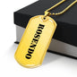 Rosendo - 18k Gold Finished Luxury Dog Tag Necklace