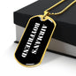 Airman's Boyfriend v3 - 18k Gold Finished Luxury Dog Tag Necklace