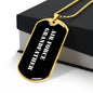 Air Force Grandfather v3 - 18k Gold Finished Luxury Dog Tag Necklace