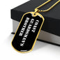 Coast Guardsman's Brother v3 - 18k Gold Finished Luxury Dog Tag Necklace