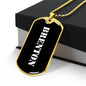 Brenton v3 - 18k Gold Finished Luxury Dog Tag Necklace