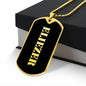 Eliezer v2 - 18k Gold Finished Luxury Dog Tag Necklace
