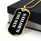 Sailor's Cousin v3 - 18k Gold Finished Luxury Dog Tag Necklace