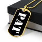 Pat v3 - 18k Gold Finished Luxury Dog Tag Necklace
