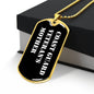 Coast Guard Veteran's Mother v3 - 18k Gold Finished Luxury Dog Tag Necklace