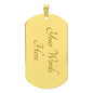 Edwin v3 - 18k Gold Finished Luxury Dog Tag Necklace
