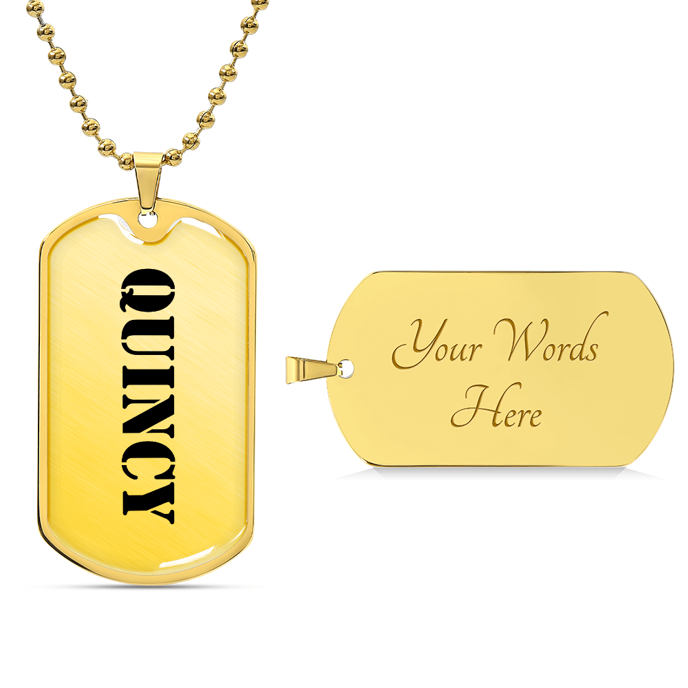 Quincy - Luxury Dog Tag Necklace