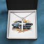 Muscle Car 03 - Stainless Steel Ball Chain Cross Necklace