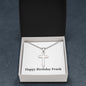 Happy Birthday Frank - Stainless Steel Ball Chain Cross Necklace
