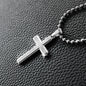 Best Father Since 2009 - Stainless Steel Ball Chain Cross Necklace