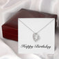 Happy Birthday - Forever Love Necklace With Mahogany Style Luxury Box