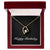 Happy Birthday v2 - 18k Yellow Gold Finish Forever Love Necklace With Mahogany Style Luxury Box