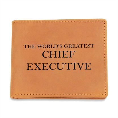 World's Greatest Chief Executive - Leather Wallet