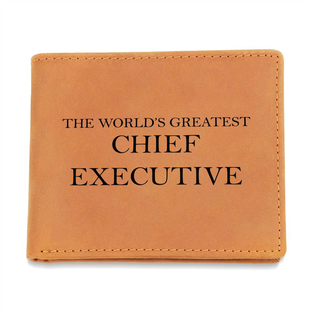 World's Greatest Chief Executive - Leather Wallet