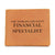 World's Greatest Financial Specialist - Leather Wallet