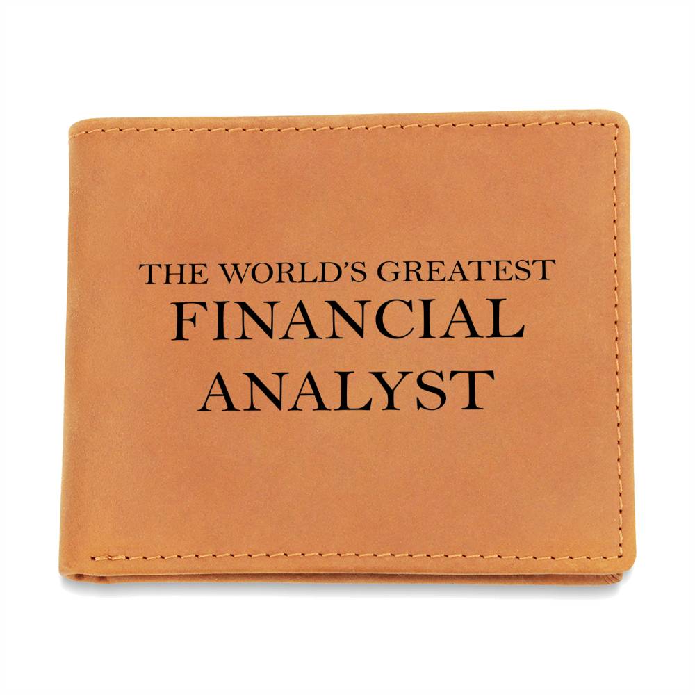World's Greatest Financial Analyst - Leather Wallet