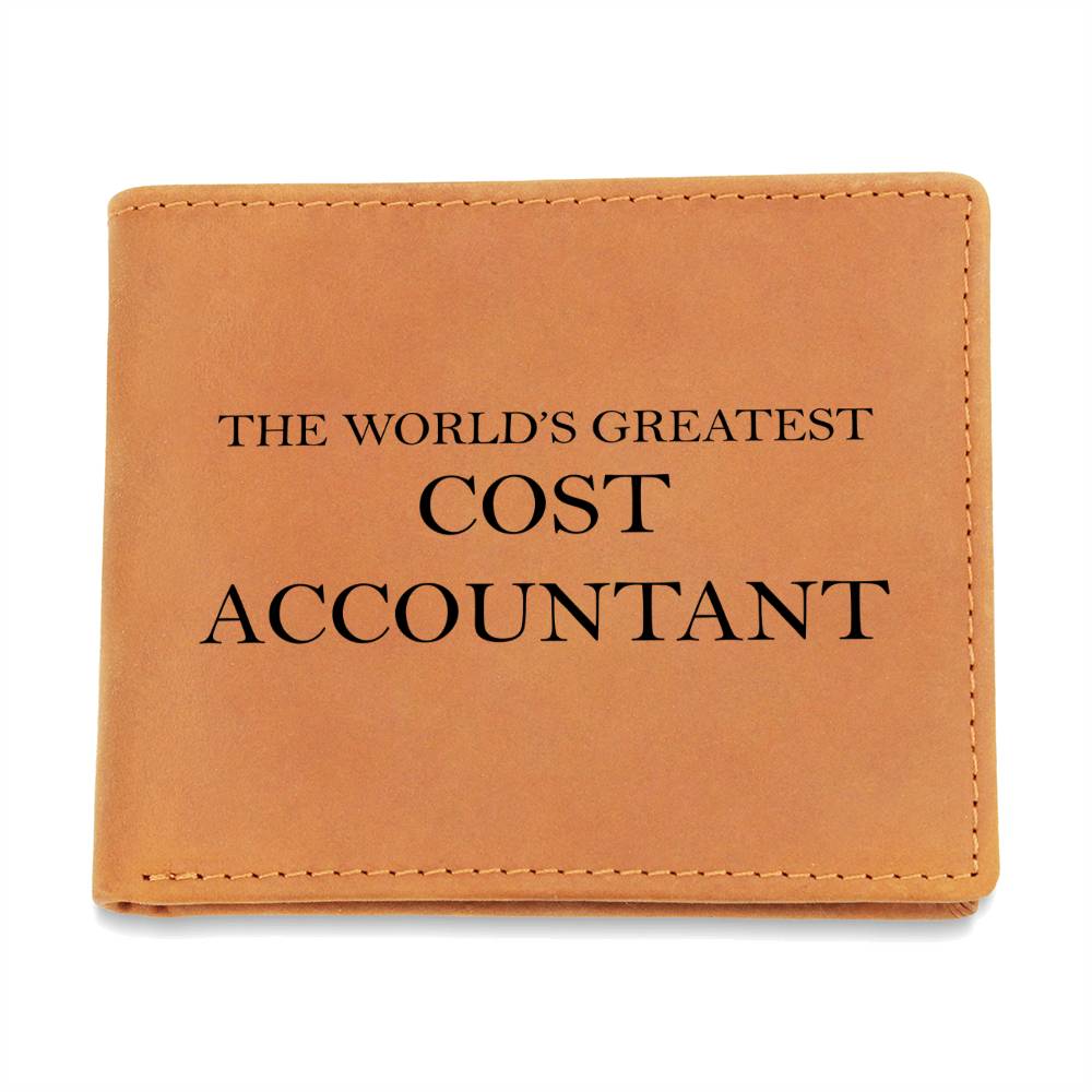 World's Greatest Cost Accountant - Leather Wallet