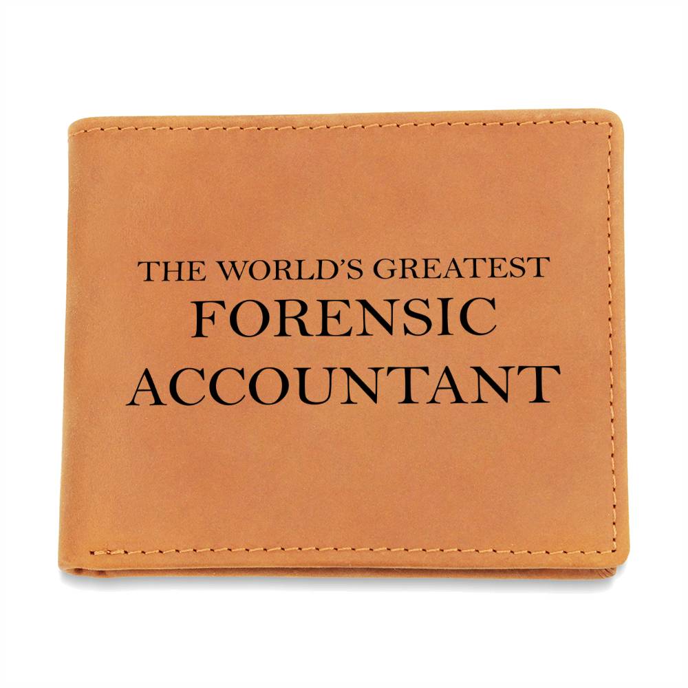 World's Greatest Forensic Accountant - Leather Wallet