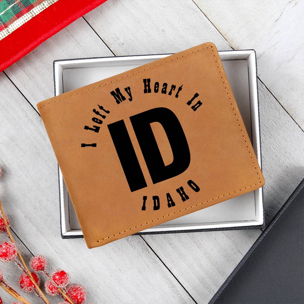 Heart In Idaho v01 - Leather Wallet