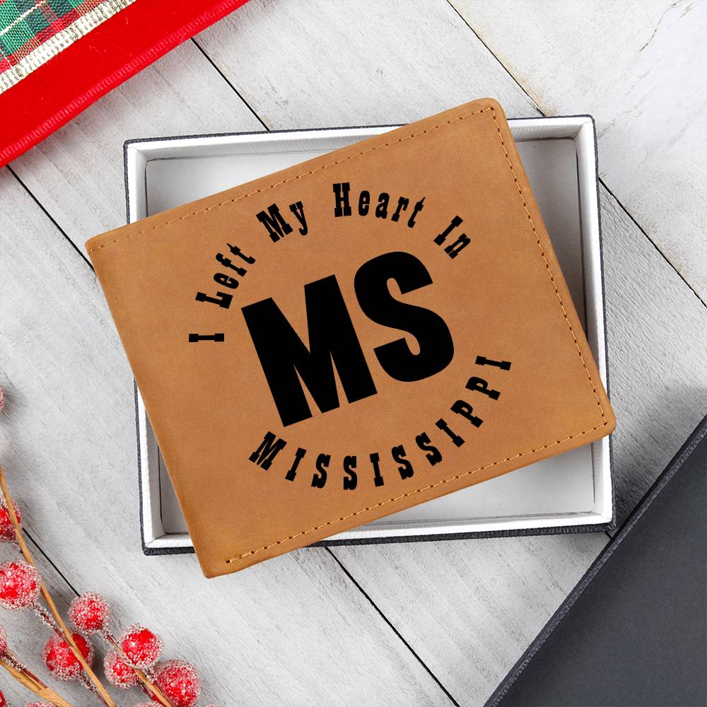 Heart In Mississippi v01 - Leather Wallet