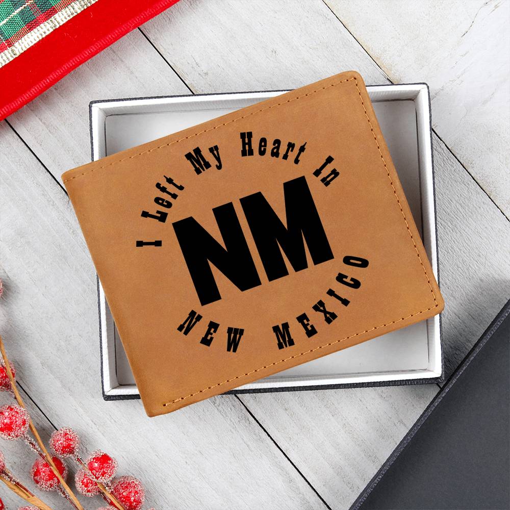 Heart In New Mexico v01 - Leather Wallet