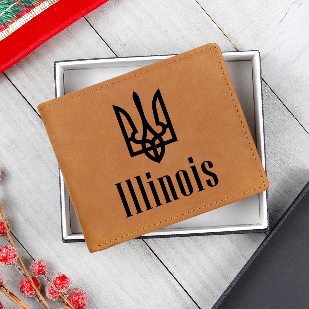 Illinois - Leather Wallet