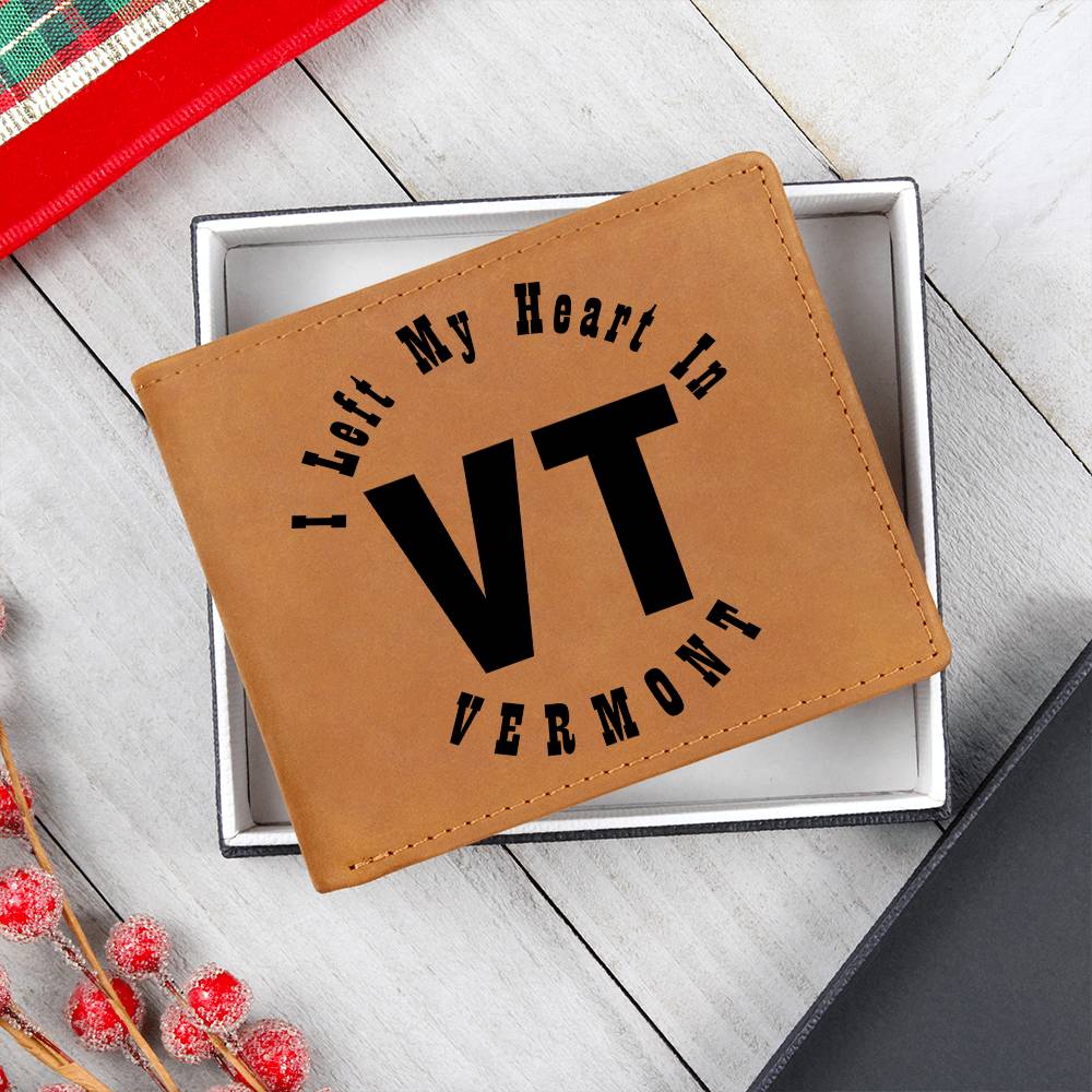 Heart In Vermont v01 - Leather Wallet