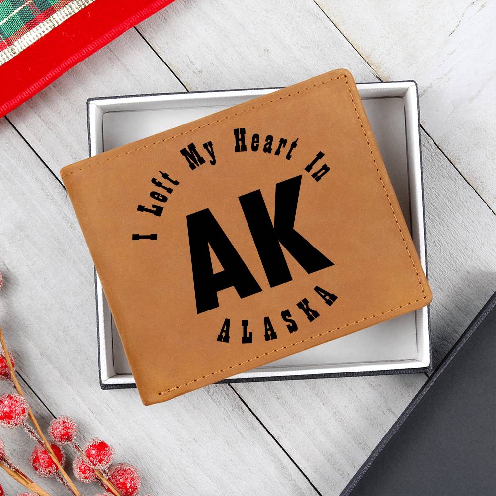 Heart In Alaska v01 - Leather Wallet