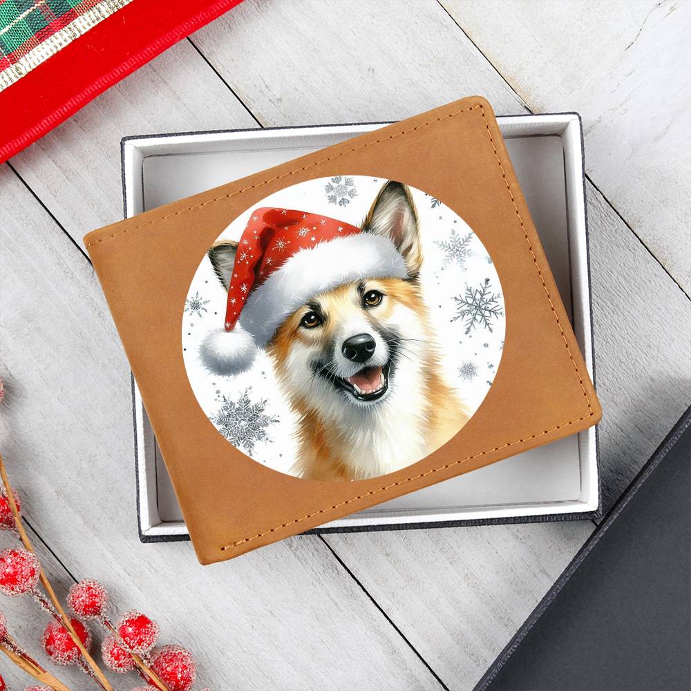 Christmas Dog - Canaan - Leather Wallet