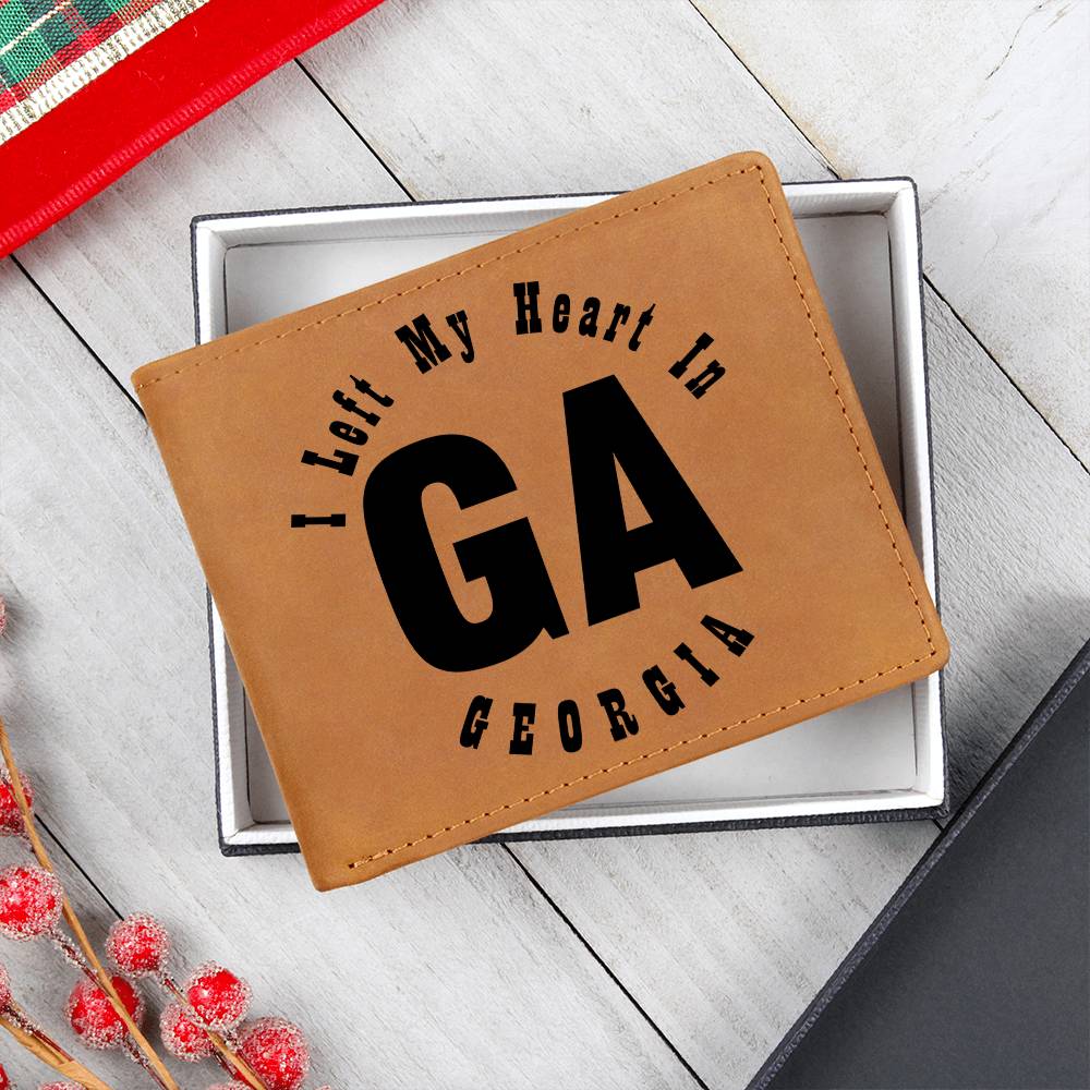 Heart In Georgia v01 - Leather Wallet